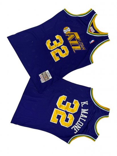 NBA 32 K.Malone Utah Jazz M&N Maillot Violet